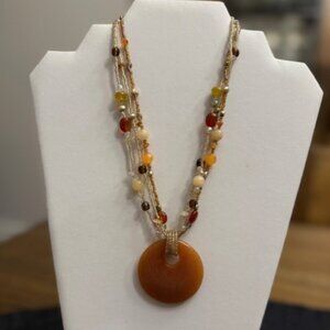 Lia Sophia "PUMPKIN SPICE" Necklace
